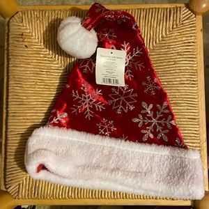 Santa hat decorated NWT adult size